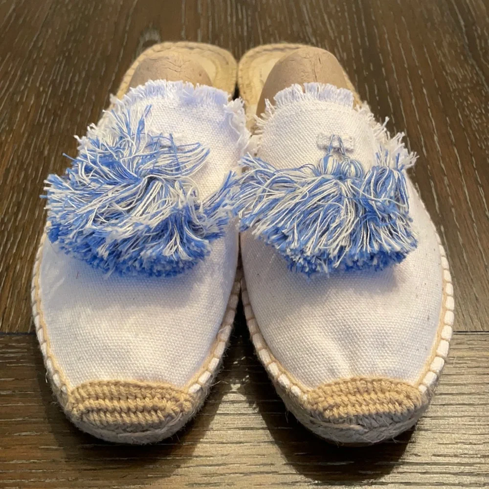 Soludos Frayed Tassel Espadrille Loafer Mules - Picture 5 of 16